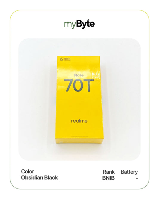 [Black] Realme Note 70T 64GB (Sim Free) image 0
